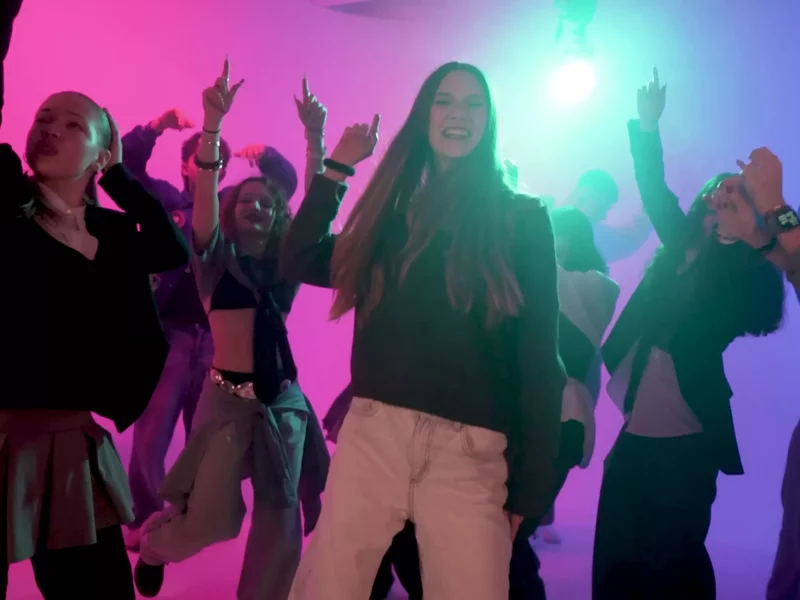 Hvězdou za jeden den: Natáčení v nahrávacím studiu